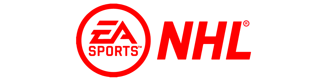 a red and black logo